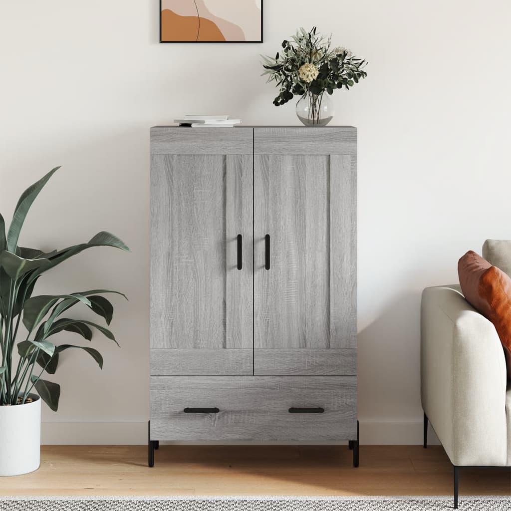 Highboard Grey Sonoma 69.5x31x115 cm Engineered Wood
