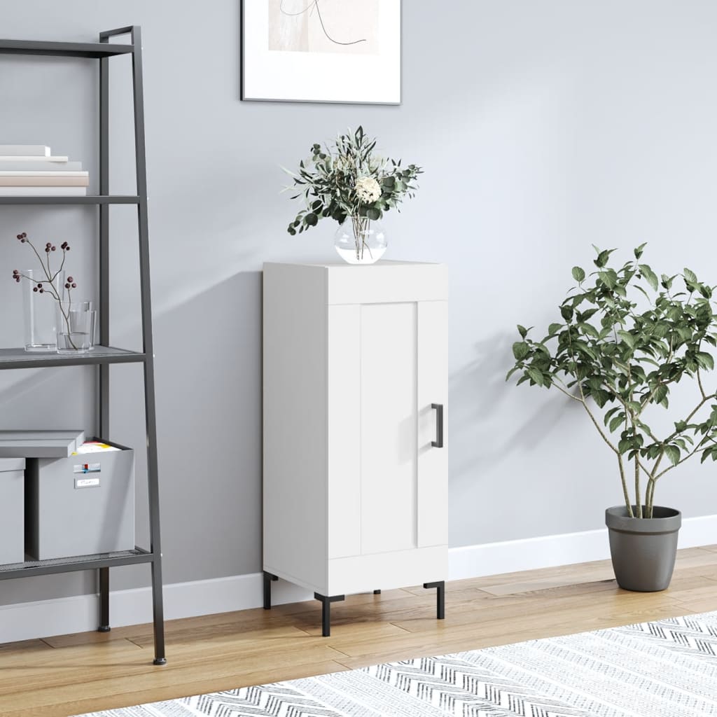Sideboard White 34.5x34x90 cm Engineered Wood