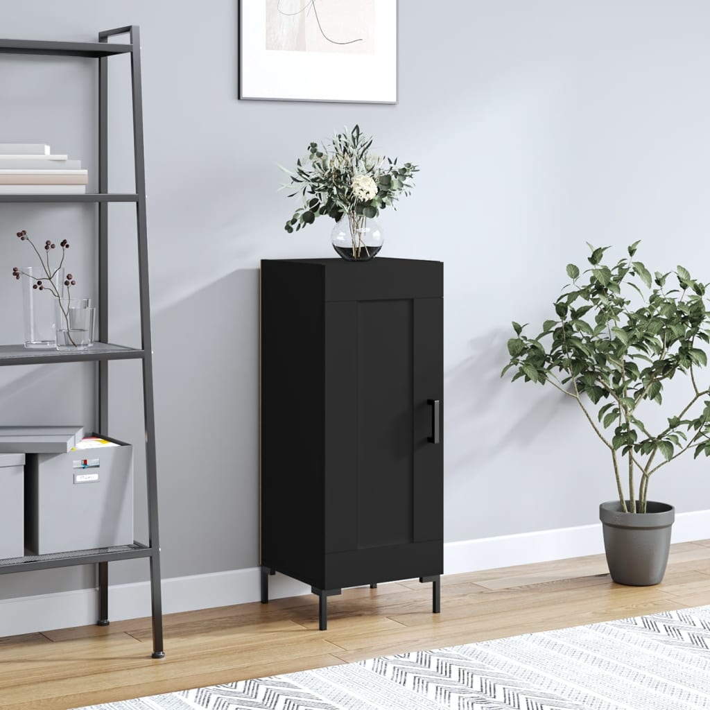 Sideboard Black 34.5x34x90 cm Engineered Wood