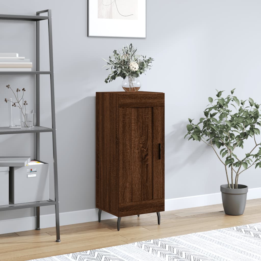 Sideboard Brown Oak 34.5x34x90 cm Engineered Wood
