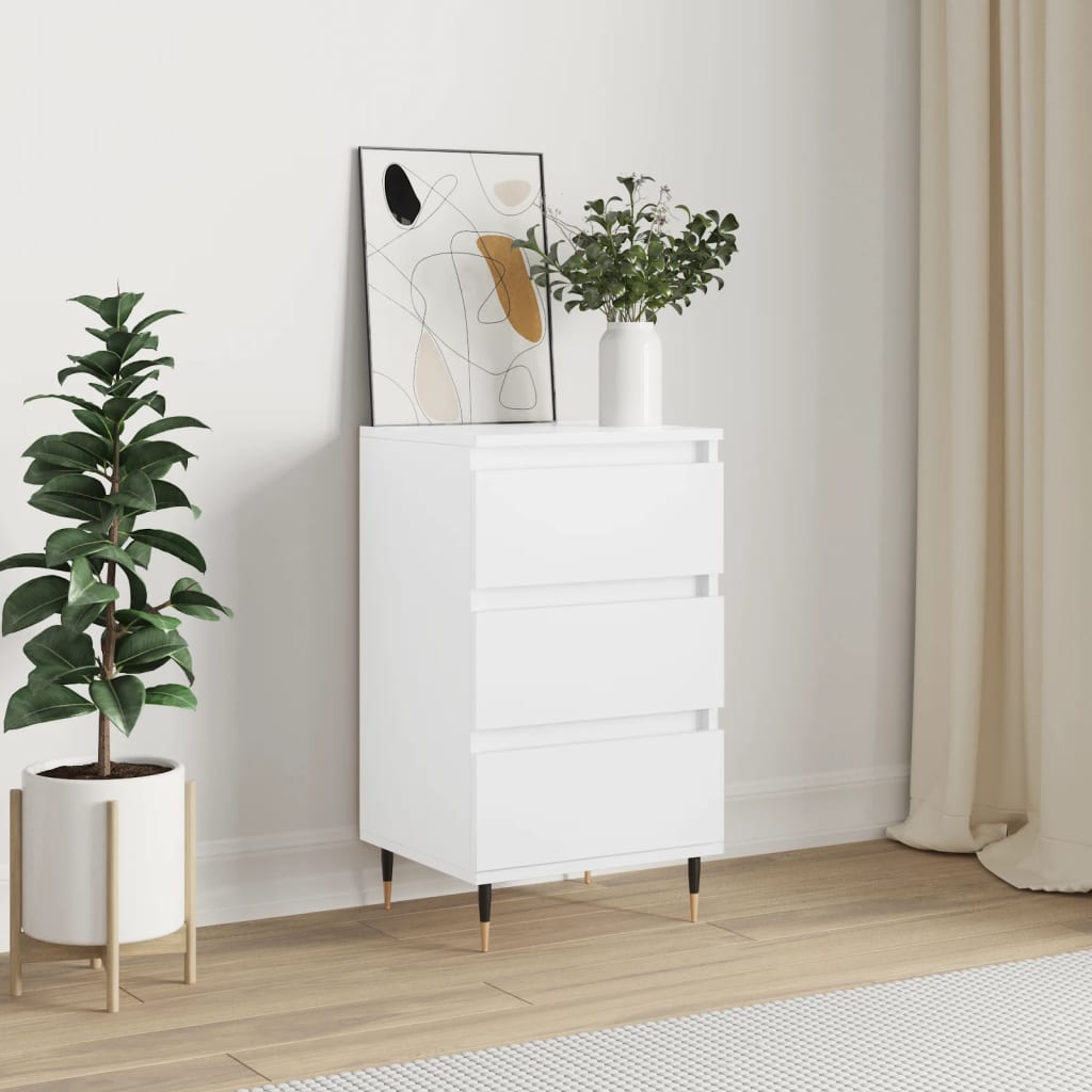 Sideboard White 40x35x70 cm Engineered Wood
