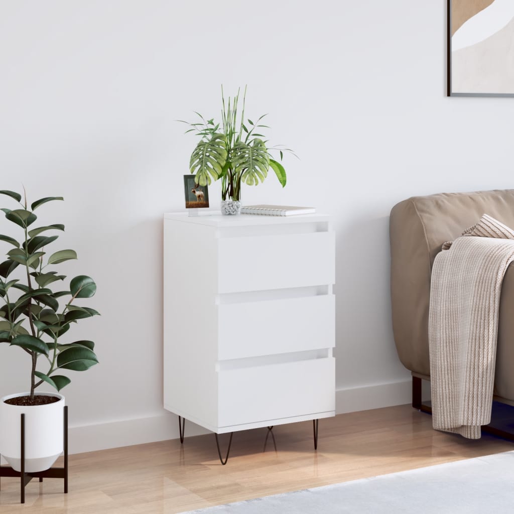 Sideboard White 40x35x70 cm Engineered Wood