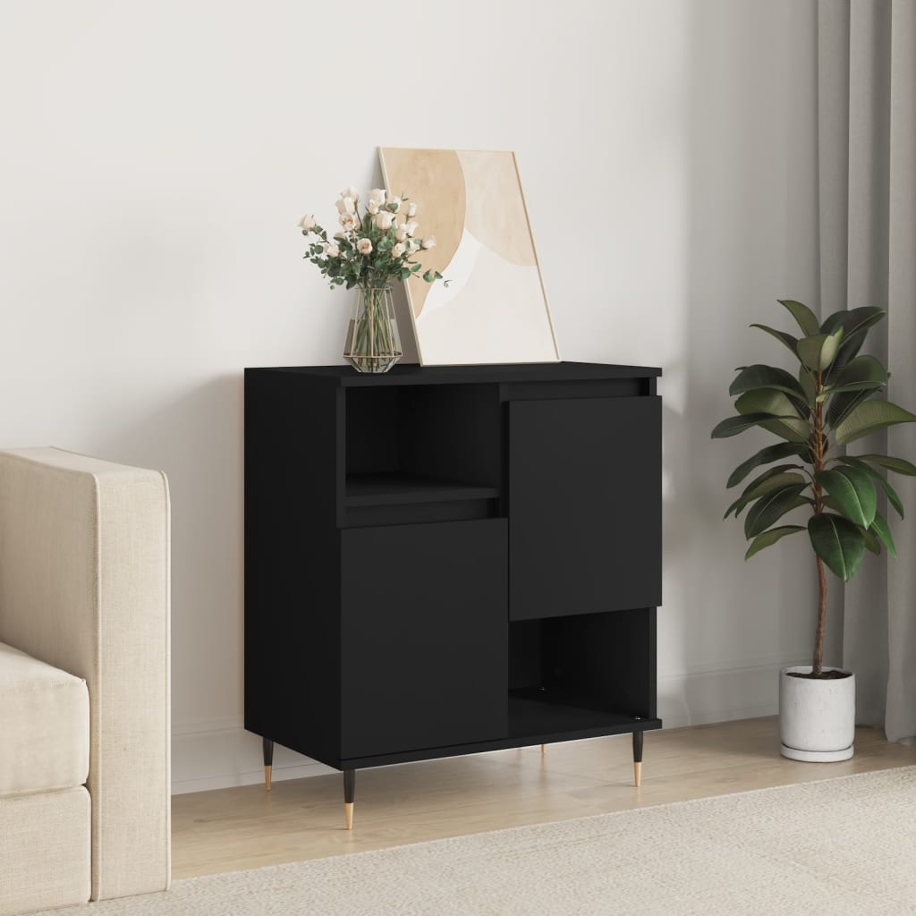 Sideboard Black 60x35x70 cm Engineered Wood