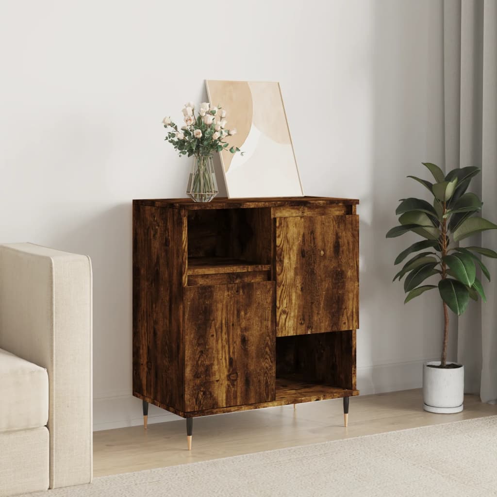 Sideboard Smoked Oak 60x35x70 cm Engineered Wood