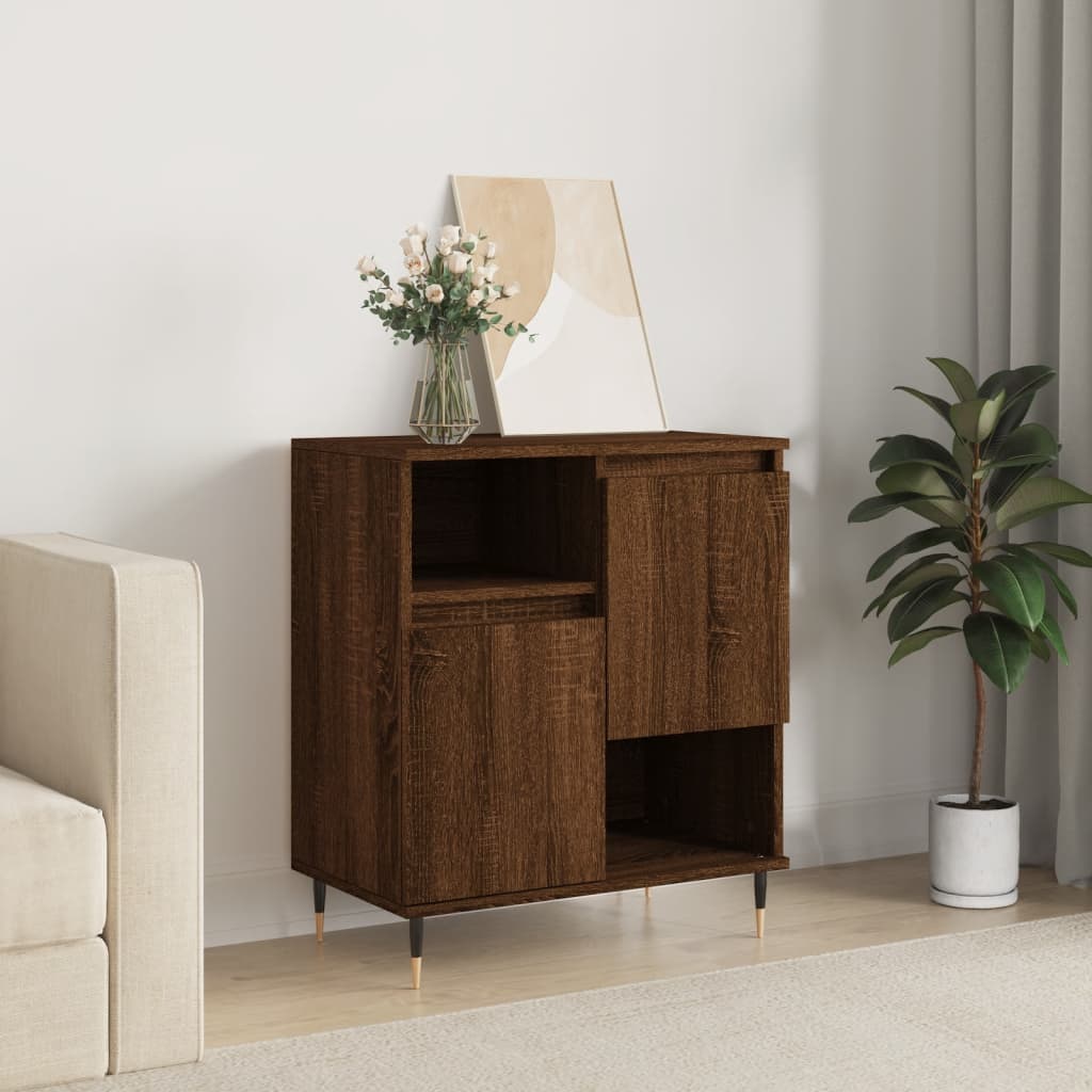 Sideboard Brown Oak 60x35x70 cm Engineered Wood