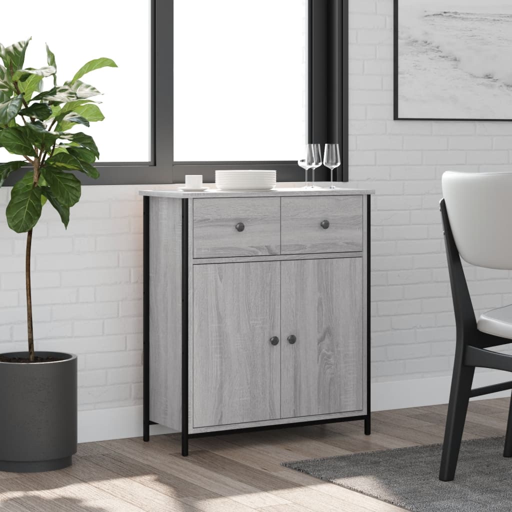 Sideboard Grey Sonoma 70x30x80 cm Engineered Wood