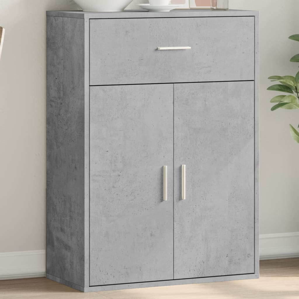 Sideboard Concrete Grey 60x30x84 cm Engineered Wood