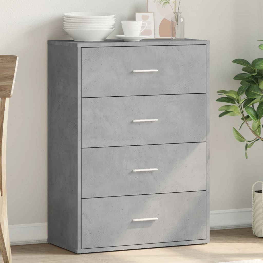 Sideboard Concrete Grey 60x31x84 cm Engineered Wood