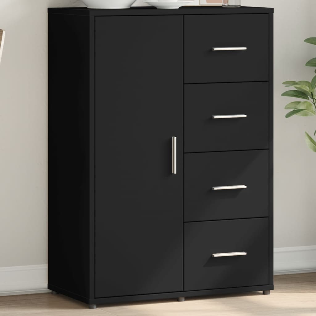 Sideboard Black 60x31x84 cm Engineered Wood