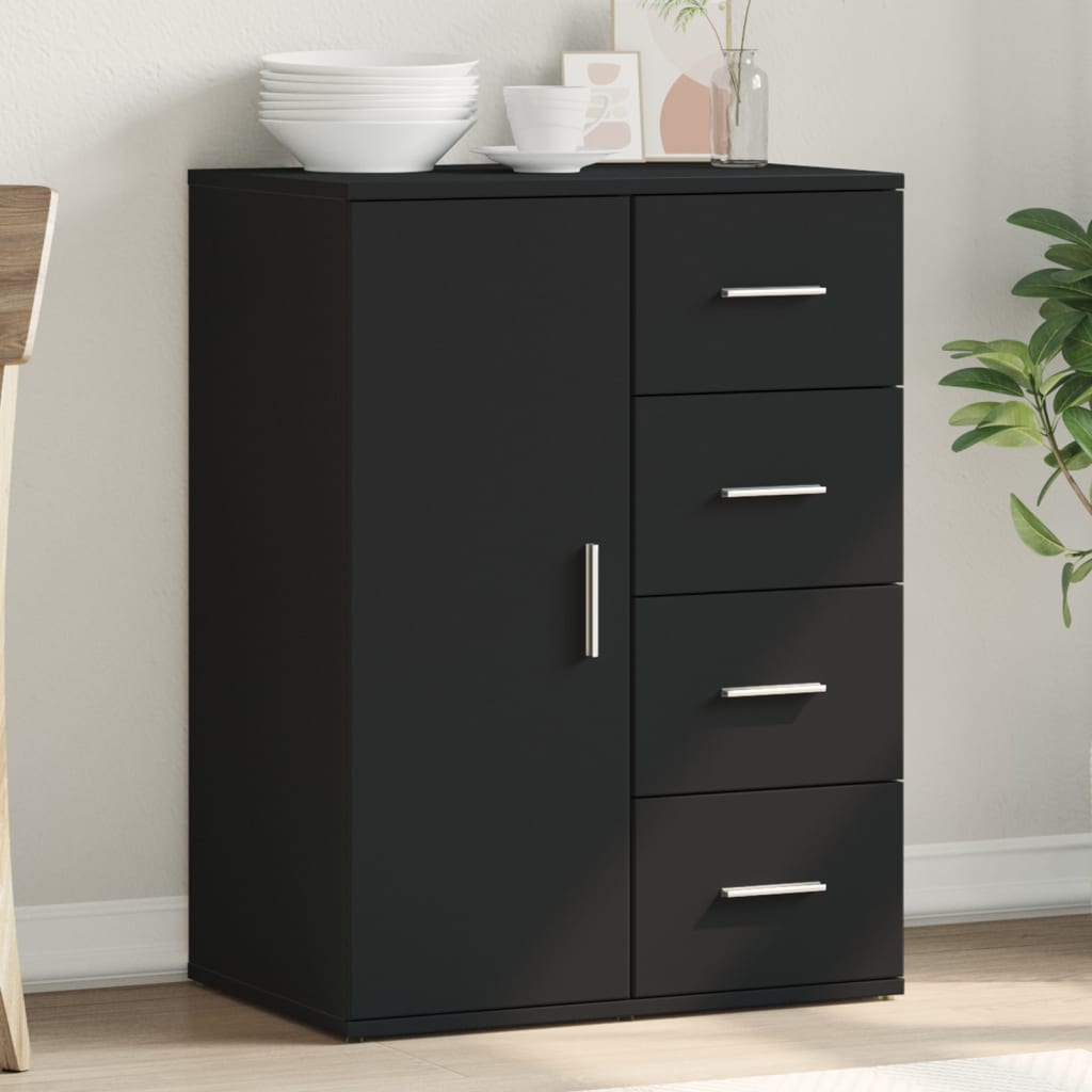 Sideboard Black 59x39x80 cm Engineered Wood