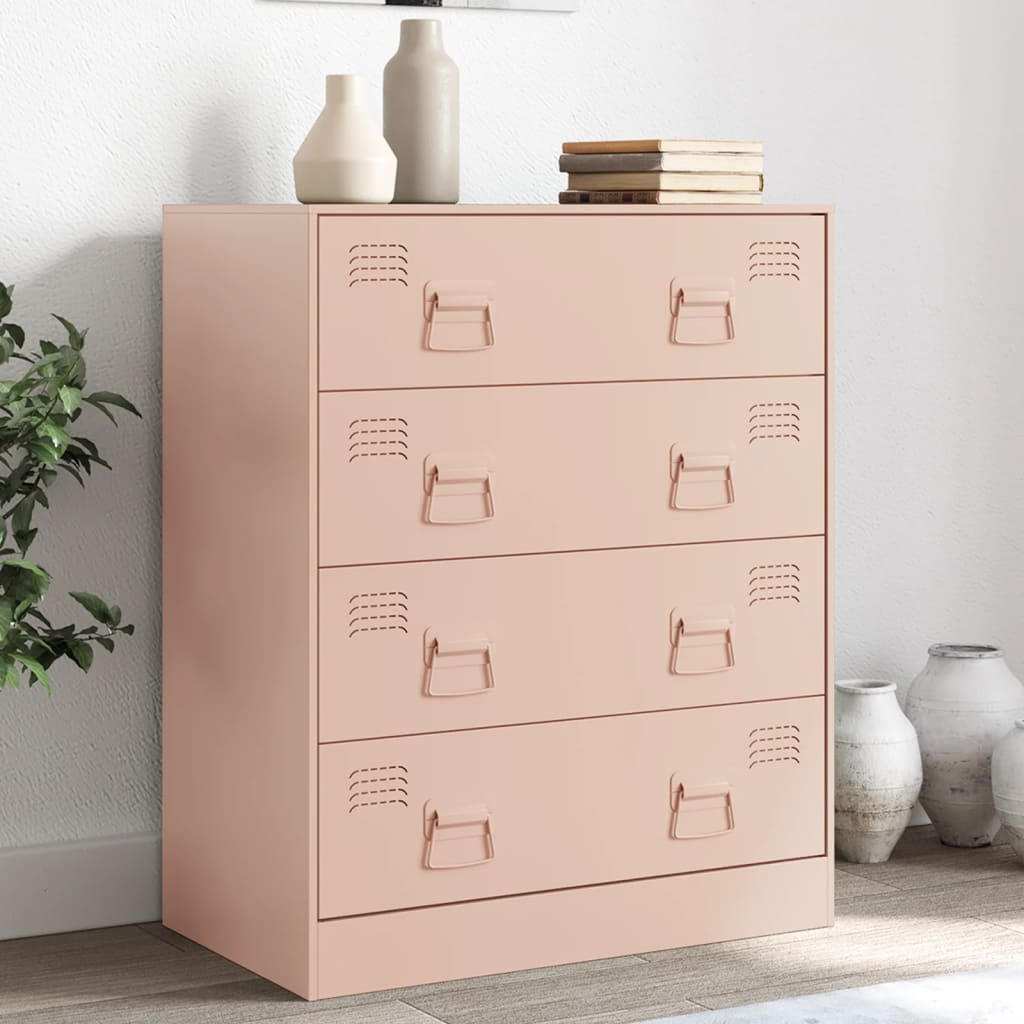 Sideboard Pink 67x39x83 cm Steel