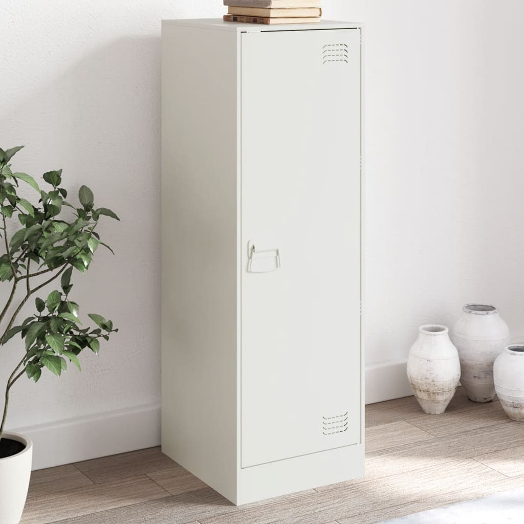 Sideboard White 34.5x39x107 cm Steel
