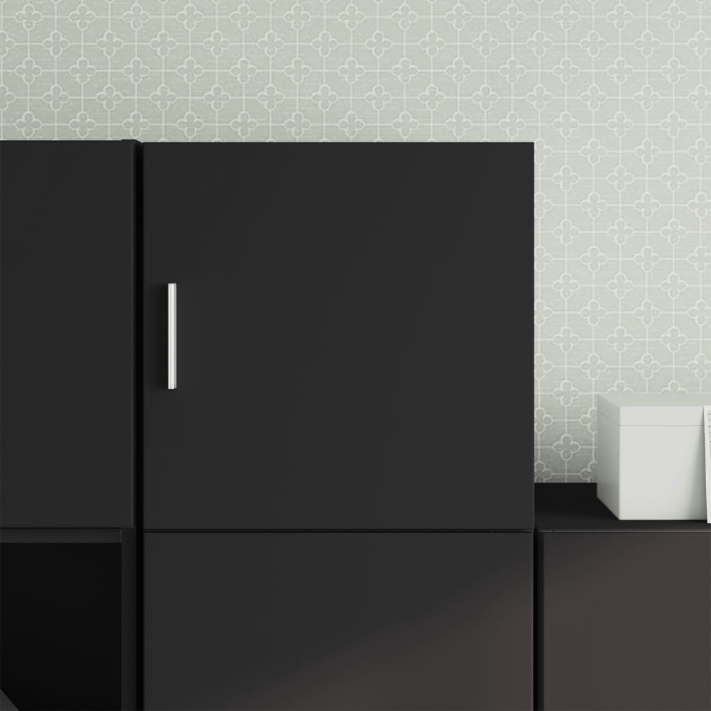 Wall Cabinet Black 40x42.5x40 cm Engineered Wood