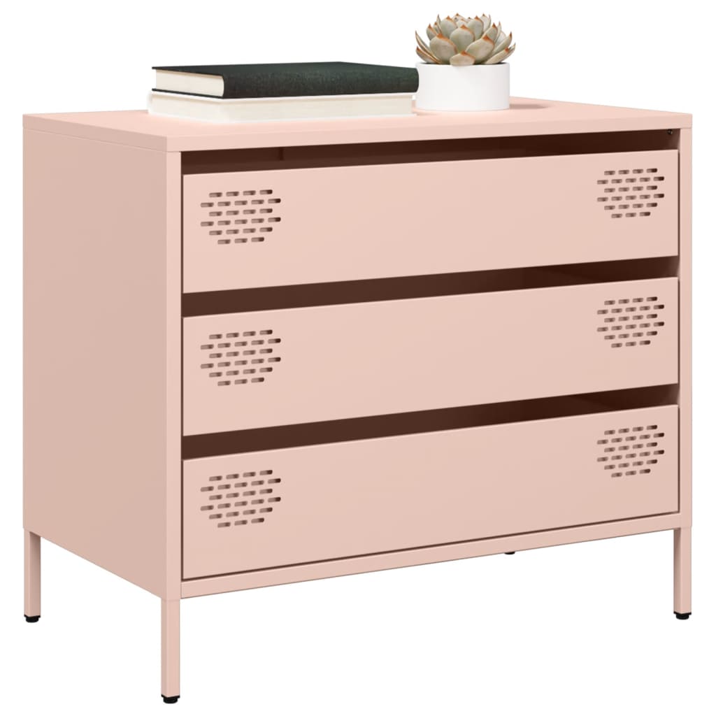 Sideboard Pink 68x39x58.5 cm Cold-rolled Steel