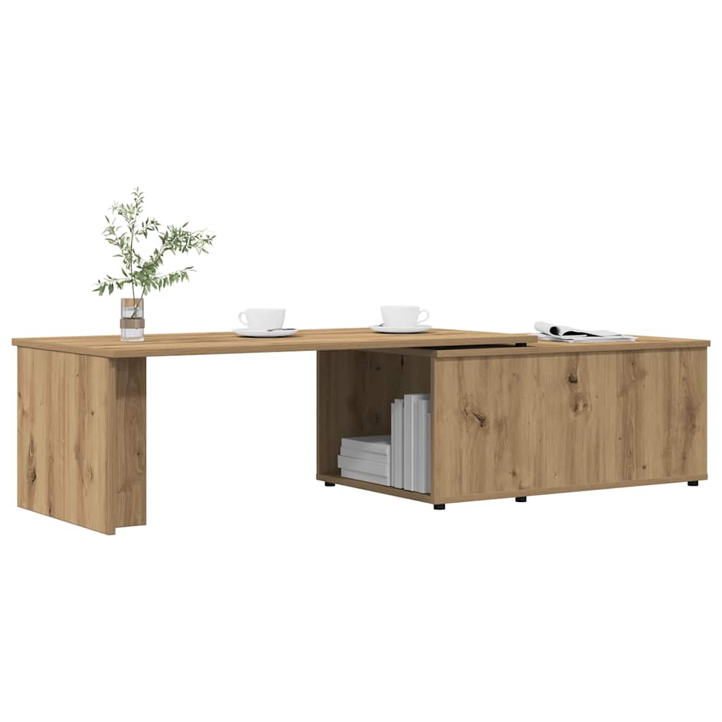 Τραπεζάκι σαλονιού Artisan Oak 150x50x35 cm Κατασκευασμένο ξύλο