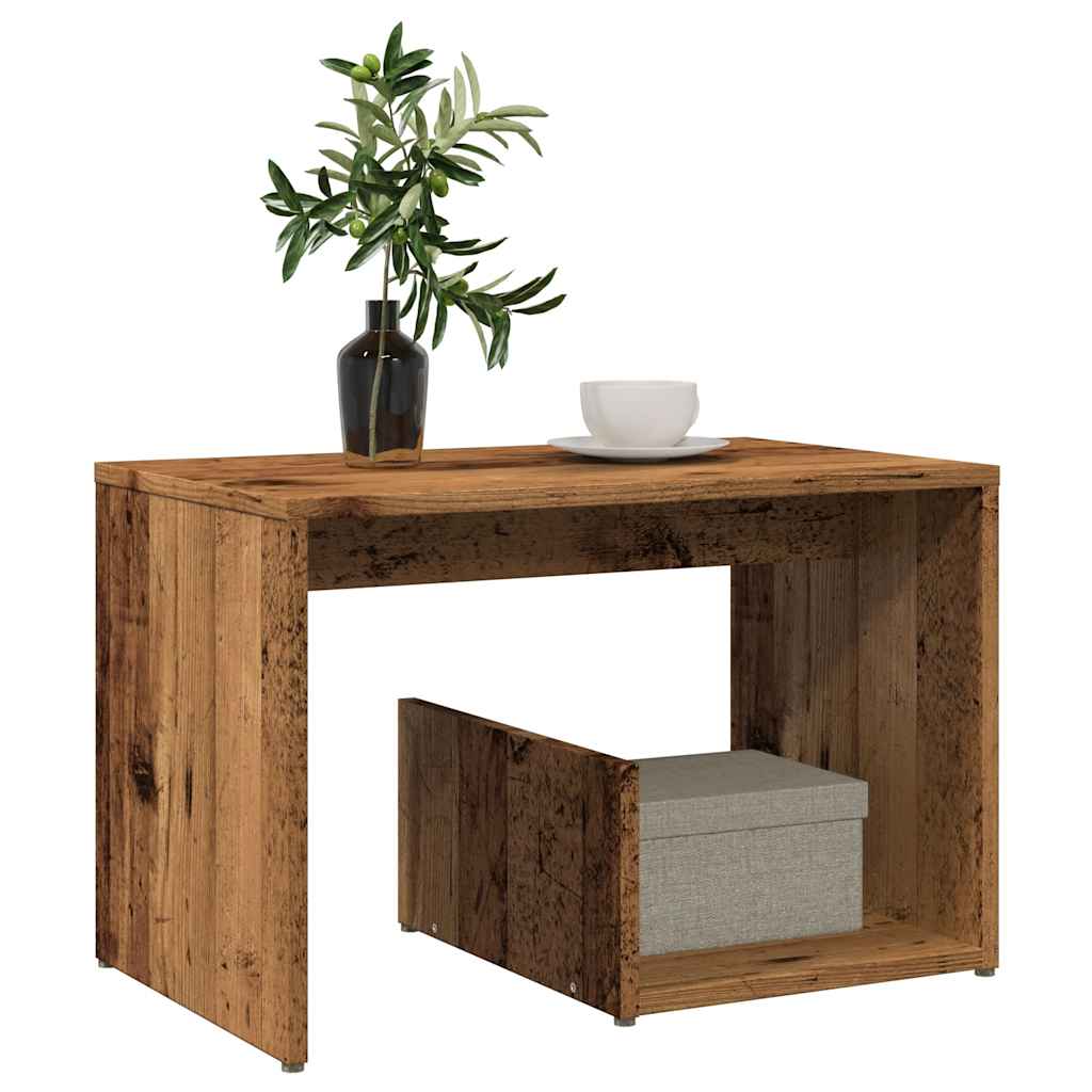 Side Table Παλιό ξύλο 59x36x38 cm Κατασκευασμένο ξύλο