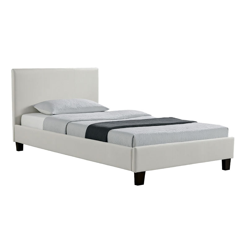 Bed Nevil PU white matte 100x200