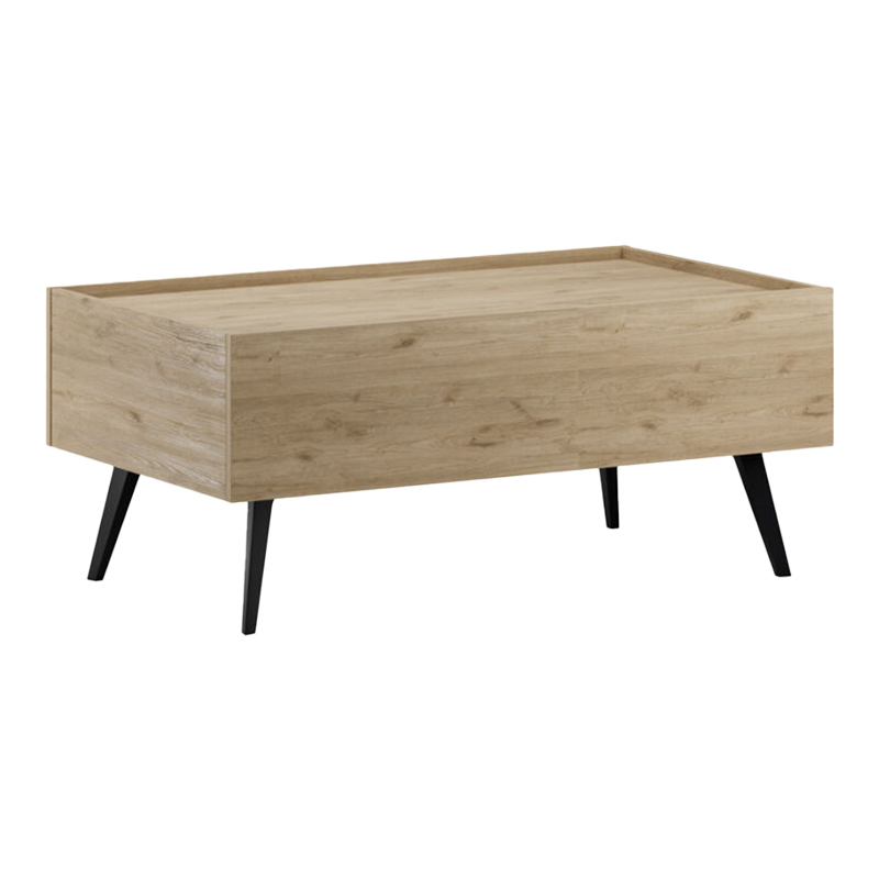 Τραπέζι σαλονιού με συρτάρι Tema σε oak απόχρωση 103x60x44εκ