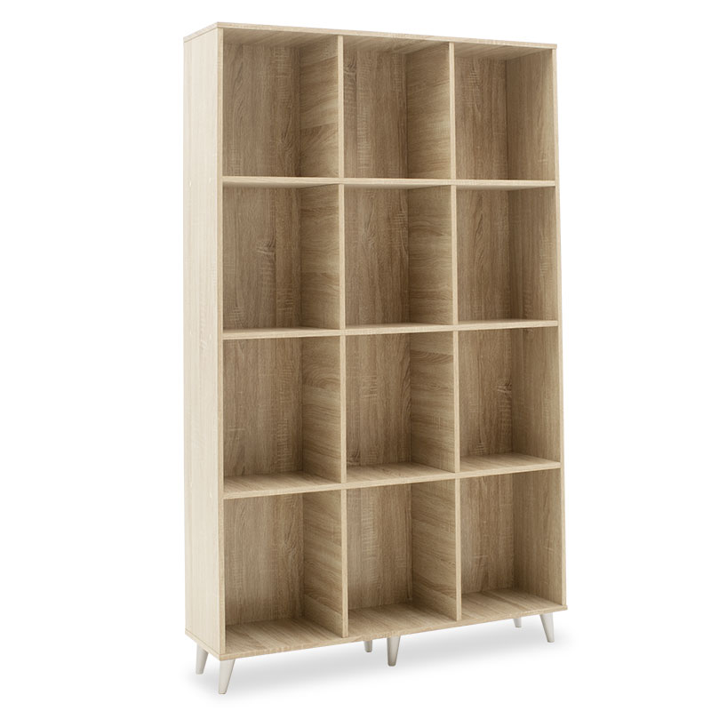Bookcase FIRENZE in color sonoma 107x28,6x178cm