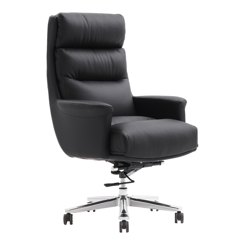 Manager's office chair Nagal PU in black color 71x73x117-123cm