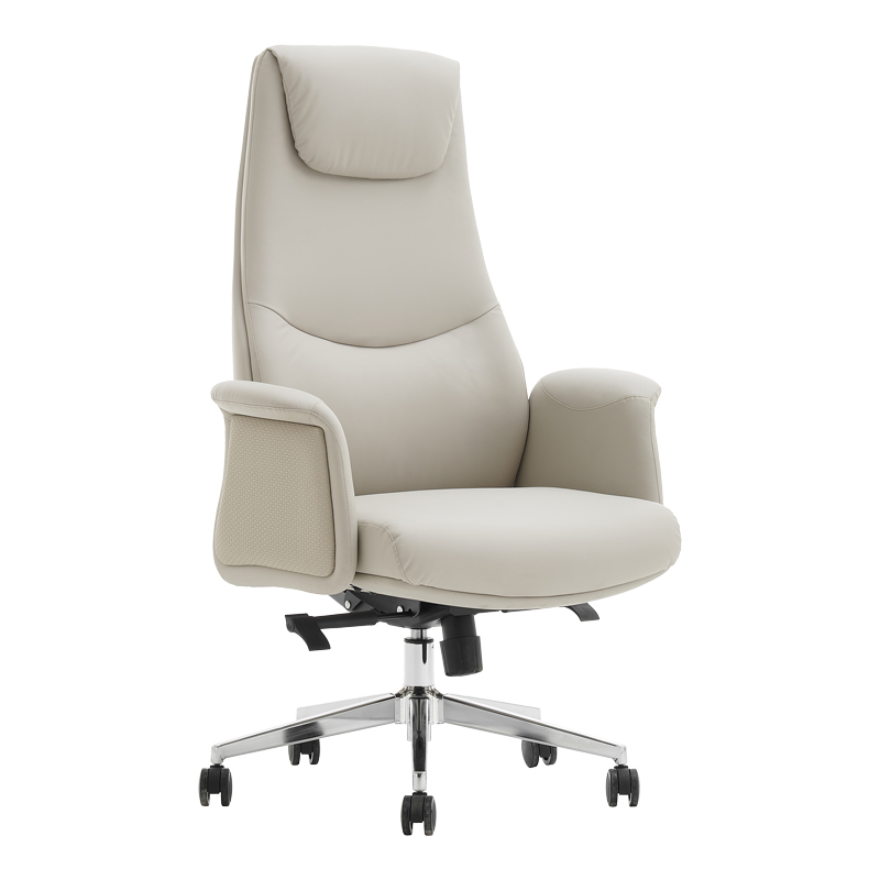 Manager's office chair Rekter PU in beige color 77x65x119-127cm