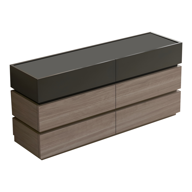 Συρταριέρα Sonlen mdf σε ανθρακί-sonoma απόχρωση 120x40x72εκ