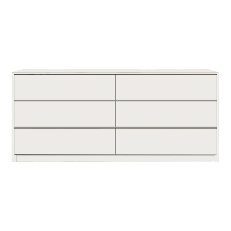 Συρταριέρα Kuanger mdf σε λευκή απόχρωση 120x40x70εκ