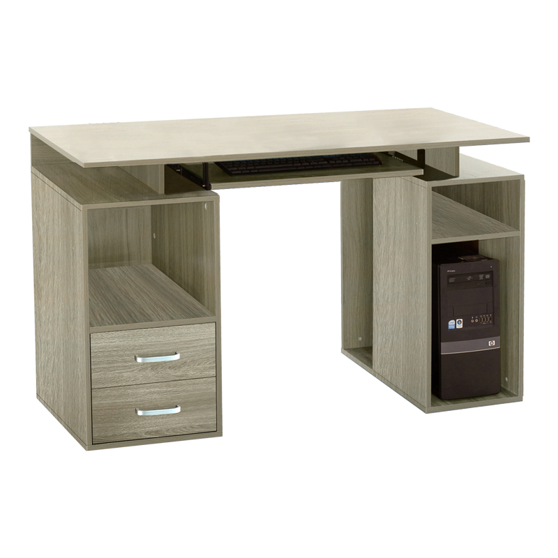 Computer desk Liberion in natural wood color 120x55x76cm
