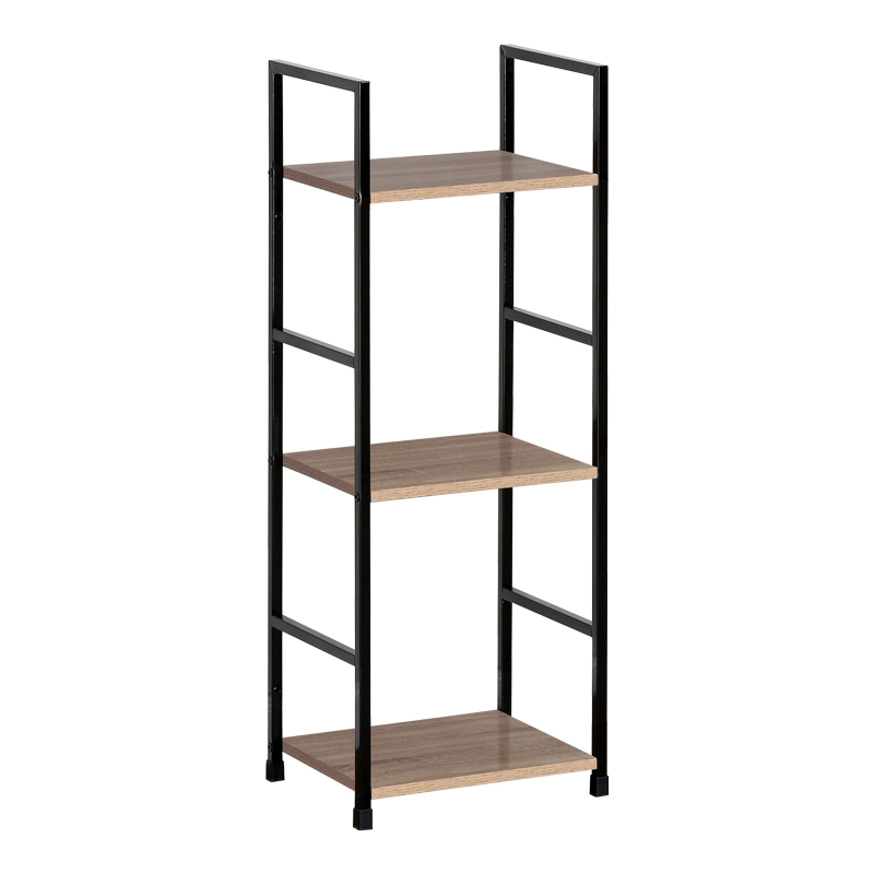 Bookcase-rack Bitok oak-black steel 29x23.5x80cm