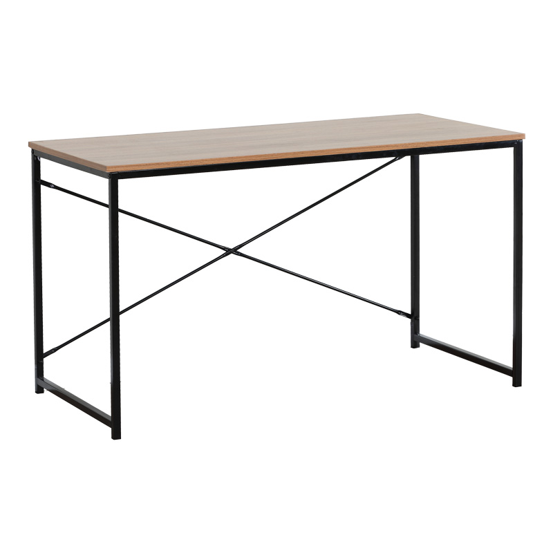 Working desk Bailon in oak shade with black metal 120x60x70cm