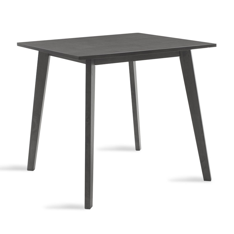 Τραπέζι Benson MDF σε rustic grey απόχρωση 80x80x75εκ