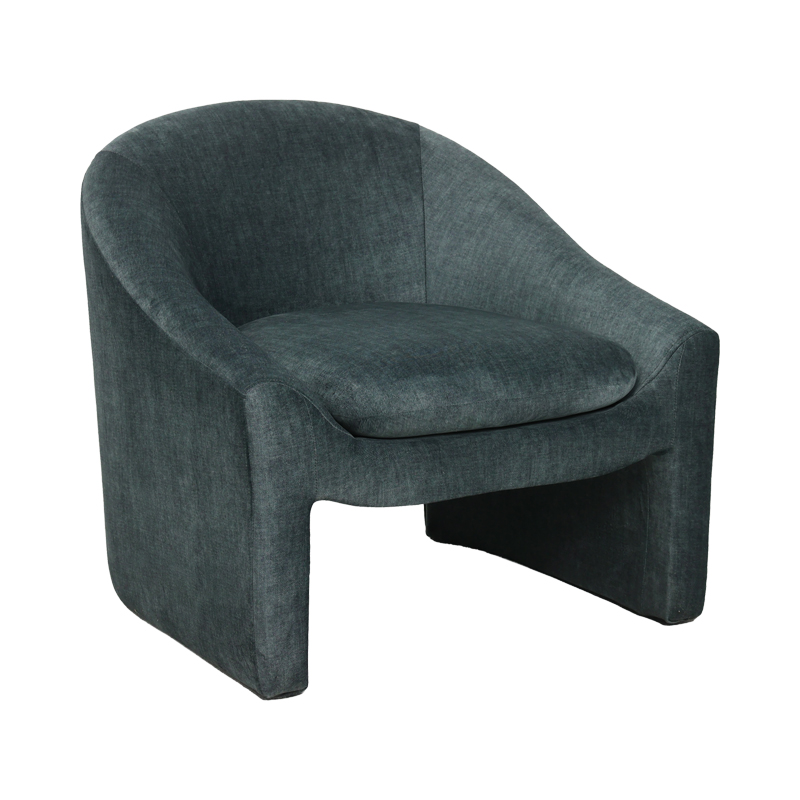 Armchair Berza charcoal fabric 76x76x71cm