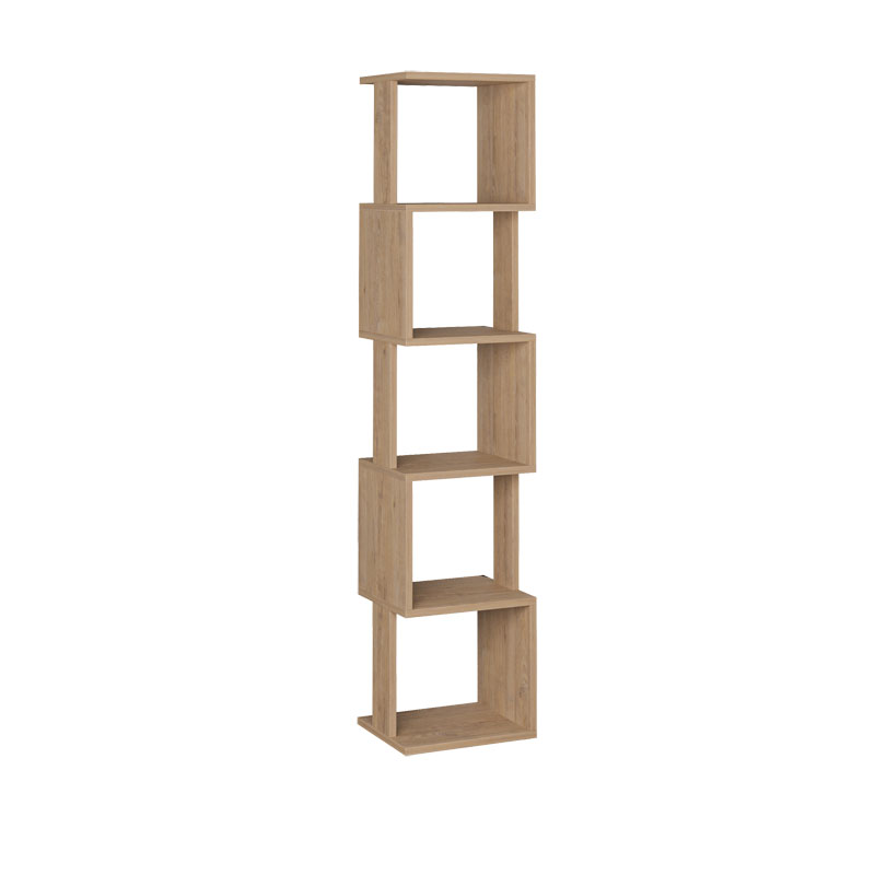 Bookcase - Column Piri oak melamine 35x30x161cm
