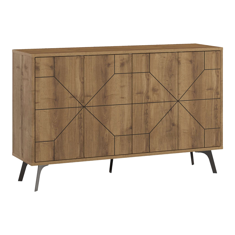 Buffet Dune in walnut color 123x35x77.4cm