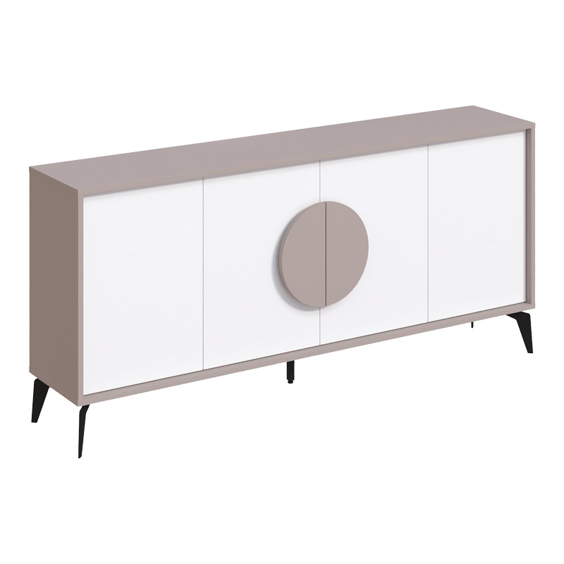 Buffet Gora in white-mocha color 180x35.6x82cm