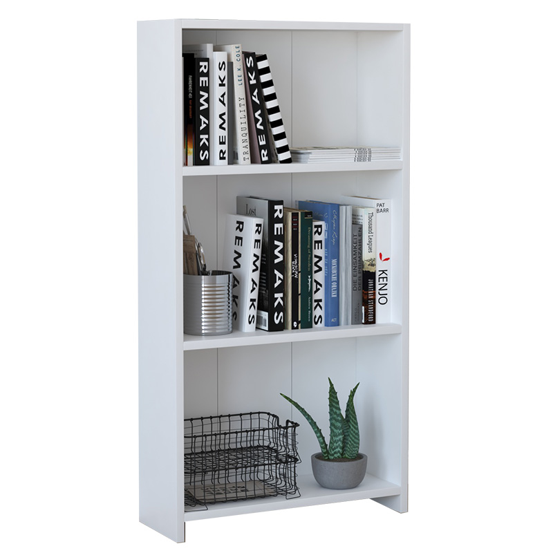 Low bookcase Ferma white 56x20x108cm