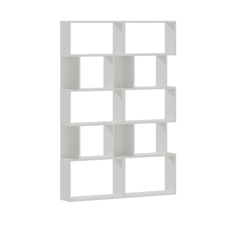 Library Booky 12 shelves space whtite melamine 120x20x175cm