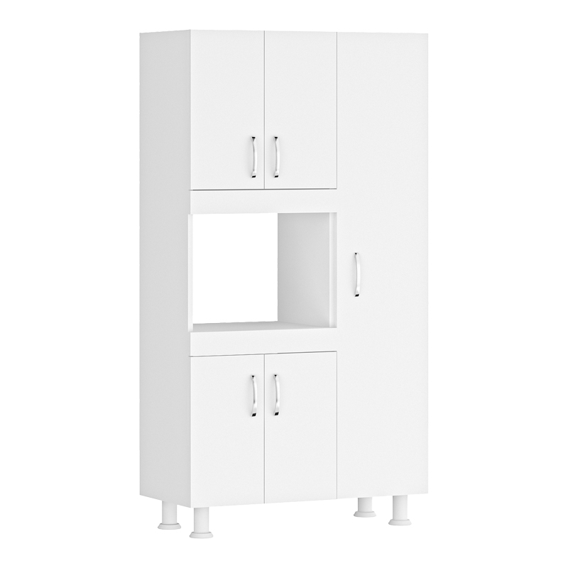 Ντουλάπα κουζίνας Defne σε λευκή απόχρωση 89x37.5x160εκ