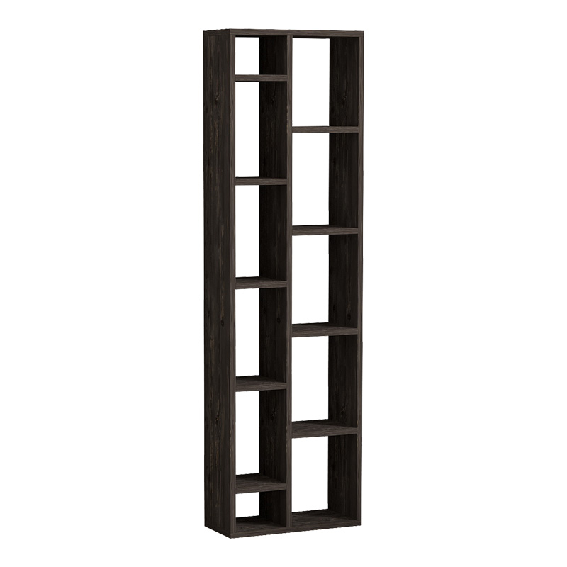 Minicu bookcase in dark walnut shade 44.4x19.6x150cm