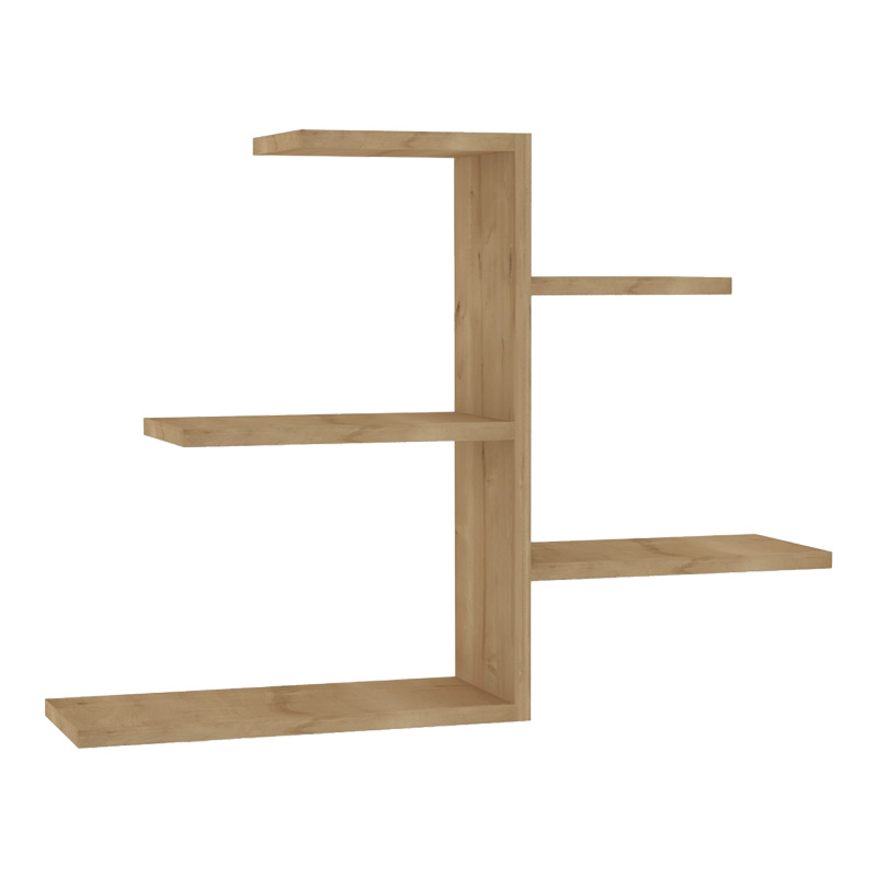 Wall shelf Callum in oak shade 82.2x19.6x48cm