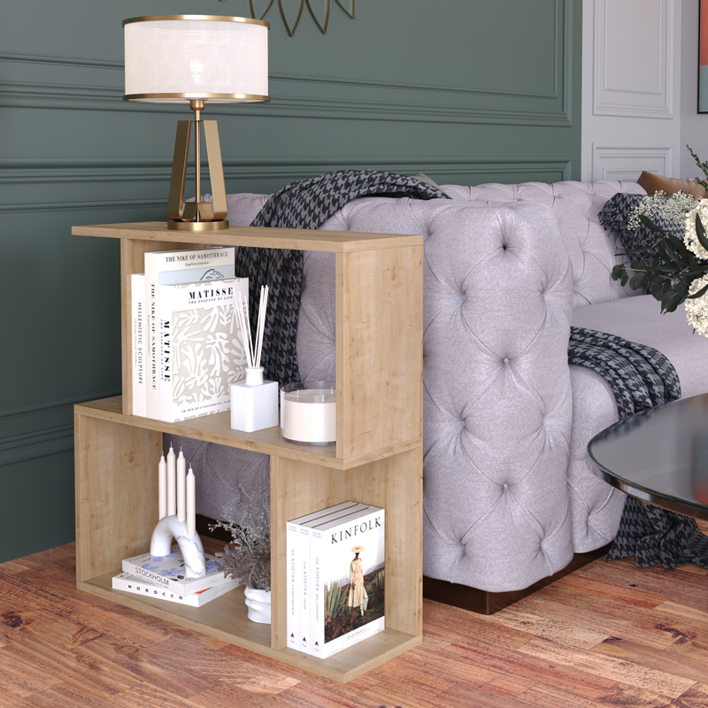 Bookcase Kadu in oak shade 72x22x71cm