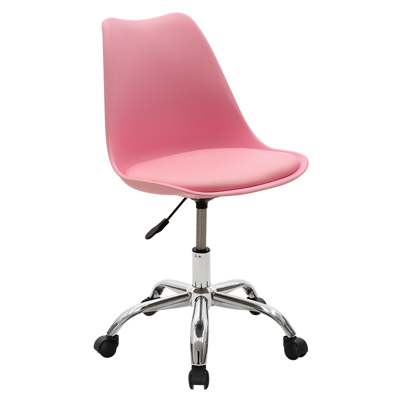 Office chair Gaston II pp- pu in pink color