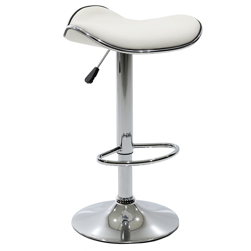 Bar stool Enzo folding white pu-chrome metal 45x44x87cm