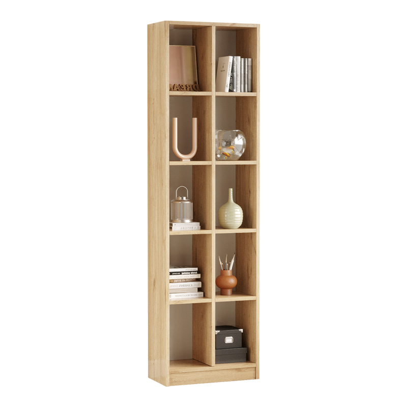 Oteca 10-seat bookcase in natural shade 51.1x25.4x180cm