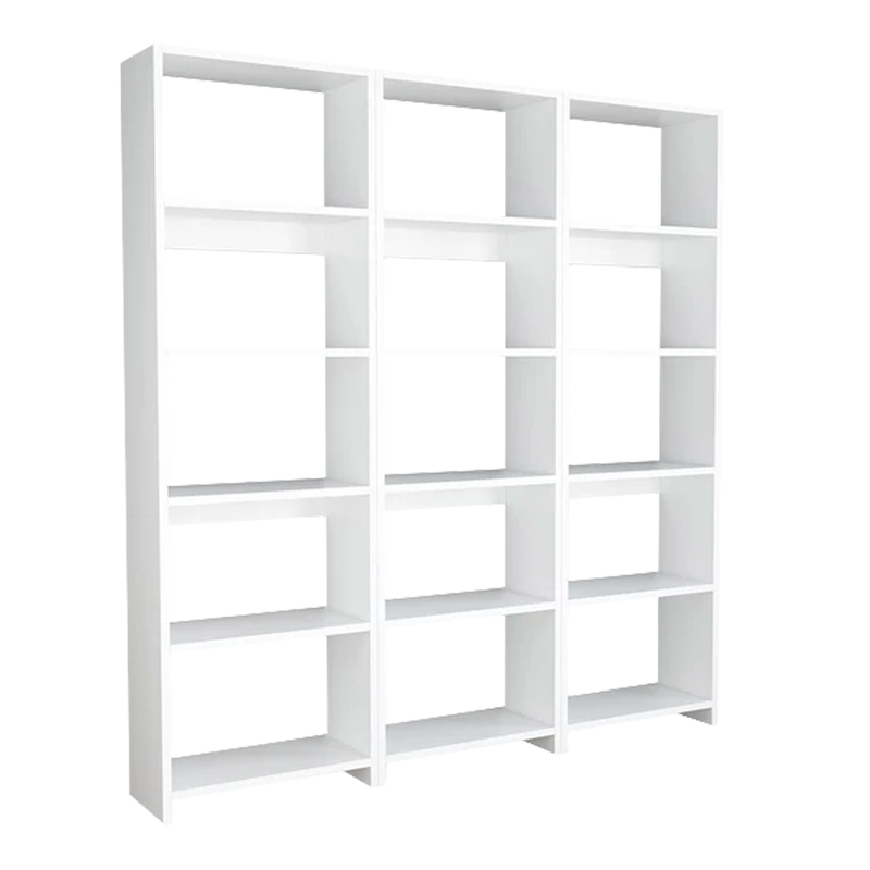 Rabuku bookcase in white shade 146x22x160cm