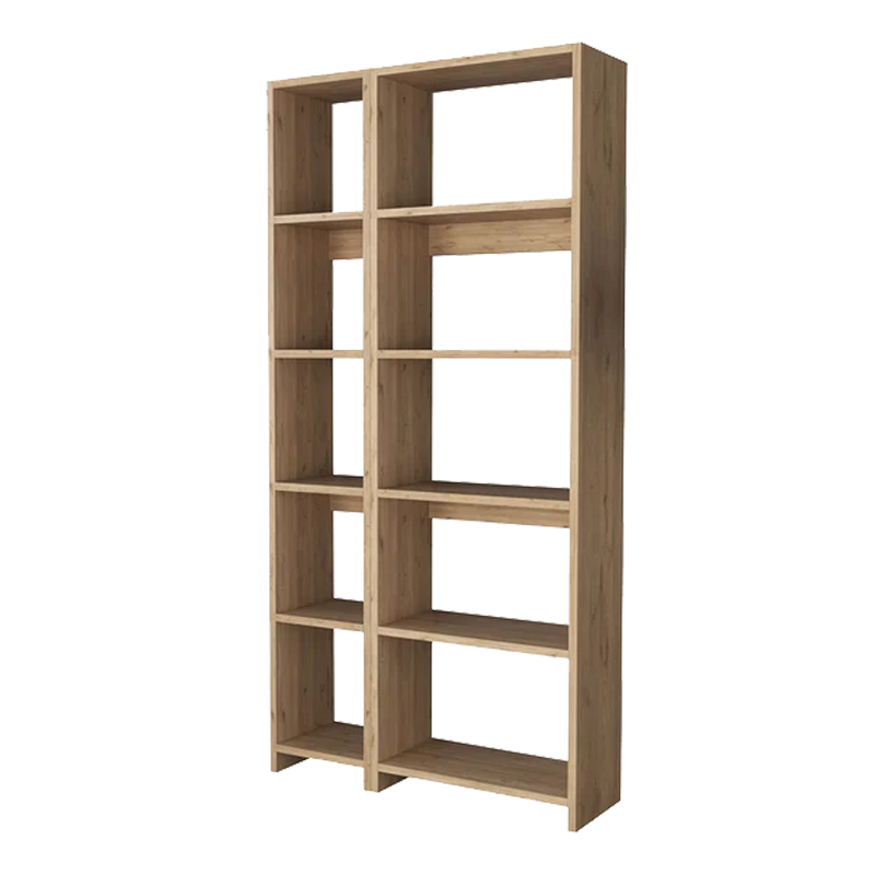 Alkathi bookcase in oak shade 77x22x160cm