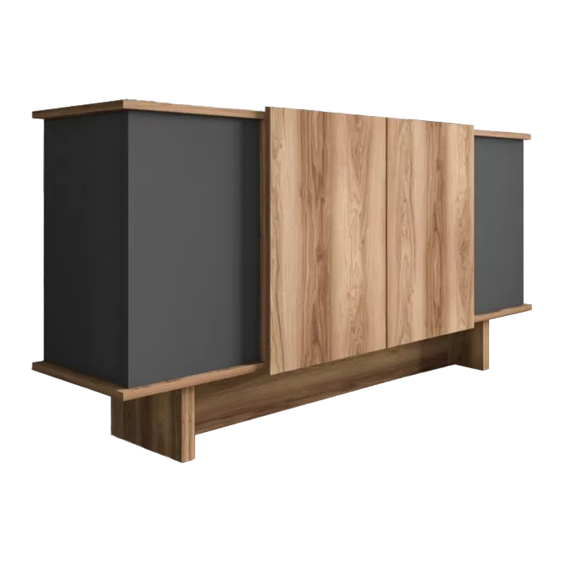 Μπουφές Aramos σε ανθρακί - oak απόχρωση 180x45x80εκ