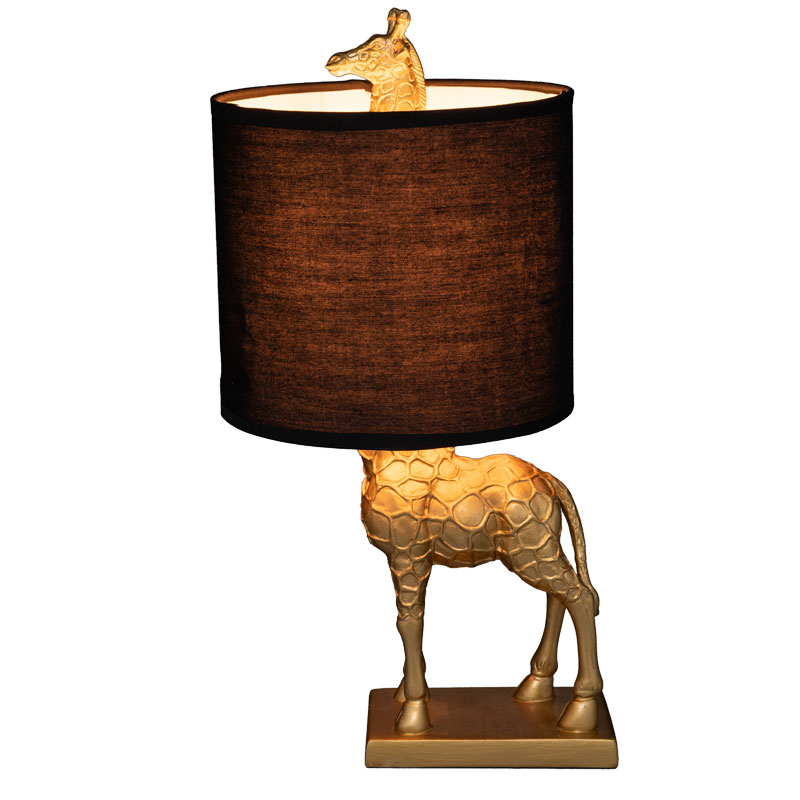 Επιτραπέζιο φωτιστικό Giraffe Ε27 μαύρο-χρυσό 22.5x20x42εκ