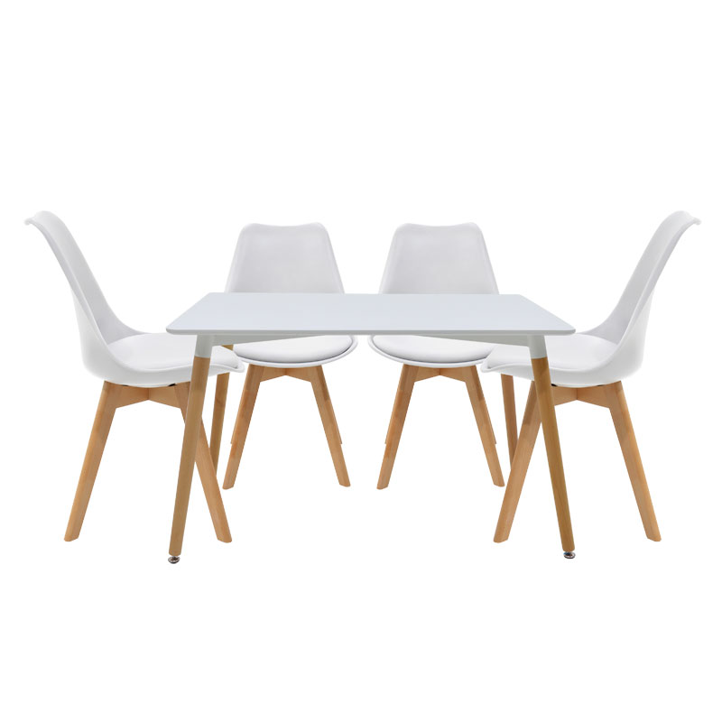 Natali-Gaston student dining room furniture set 5 pcs 120x80x76cm