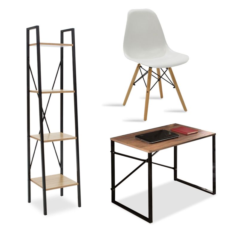 Student office furniture package Ramon-Julita-Zayn set of 3 pcs 90x60x70cm